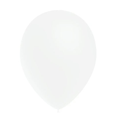 Witte Ballonnen Metallic 25cm 10st van Balloonia koop je bij Partywinkel