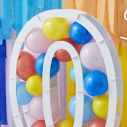 Witte Ballonnen Standaard 0 Jaar 81cm van Ginger Ray koop je bij Partywinkel