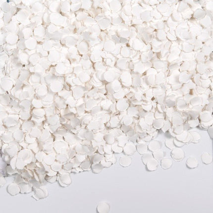 Witte Confetti 100gr van WeFiesta koop je bij Partywinkel