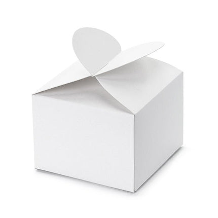 Witte Geschenkdoosjes 6cm 10st van Partydeco koop je bij Partywinkel