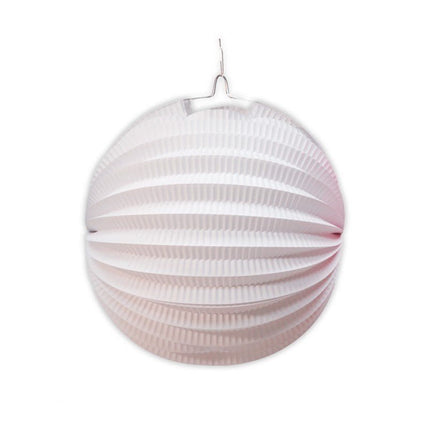 Witte Lampion Rond 20cm van Fiestas Guirca koop je bij Partywinkel