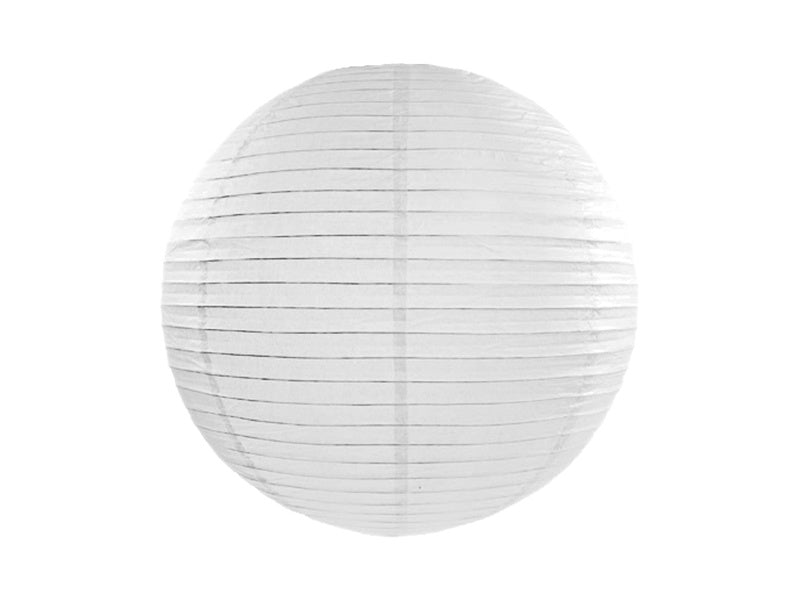 Witte Lampion Rond 35cm van Partydeco koop je bij Partywinkel