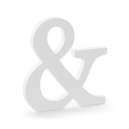 Witte Letter & Hout 20,5cm van Partydeco koop je bij Partywinkel