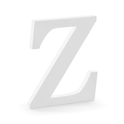 Witte Letter Z Hout 20cm van Partydeco koop je bij Partywinkel