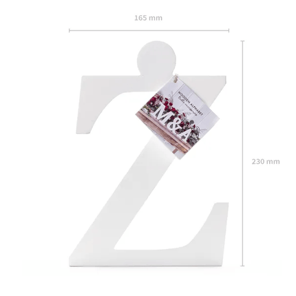 Witte Letter Z Hout 23cm van Partydeco koop je bij Partywinkel