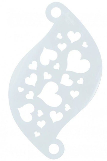 Witte Make Up Sjabloon Hartjes van Superstar koop je bij Partywinkel