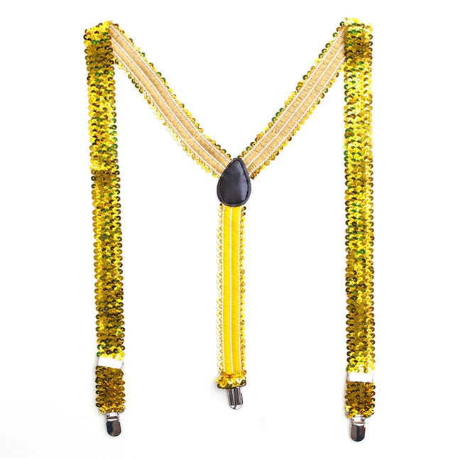 Neonpaljett-hängslen 2,5 cm