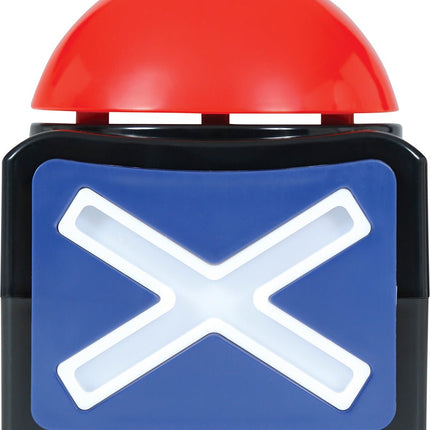 X Button Met Licht En Geluid 10cm van Fiestas Guirca koop je bij Partywinkel