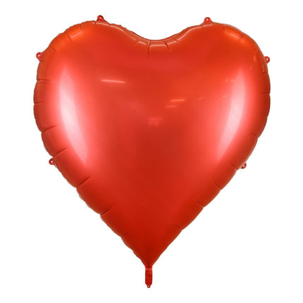 Hart Helium Ballon Rood Xxl 1,36m van Partydeco koop je bij Partywinkel