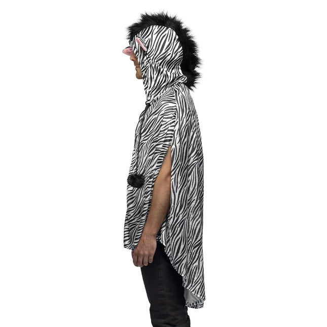 Zebra Poncho van Boland koop je bij Partywinkel