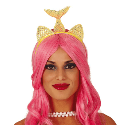 Zeemeermin Haarband Goud van Fiestas Guirca koop je bij Partywinkel