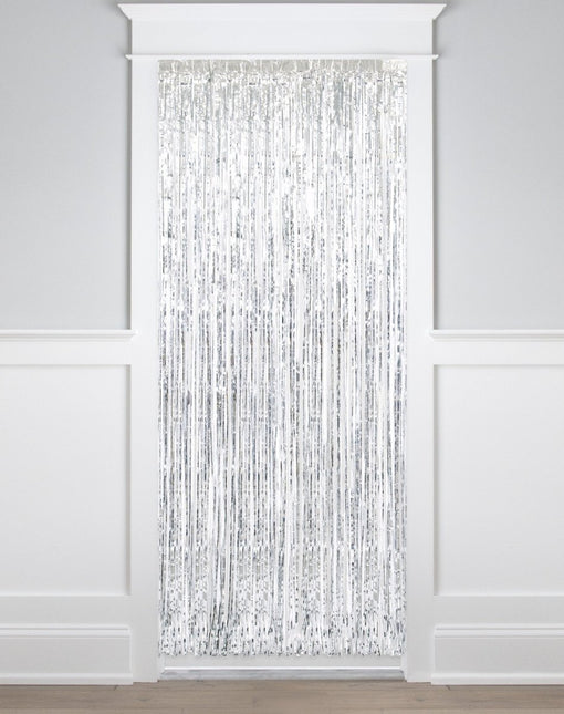 Zilver Deurgordijn Metallic 2m van Unique koop je bij Partywinkel