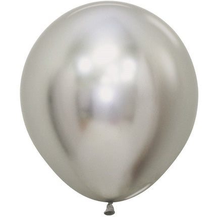 Zilveren Ballonnen 45cm 25st van Sempertex koop je bij Partywinkel