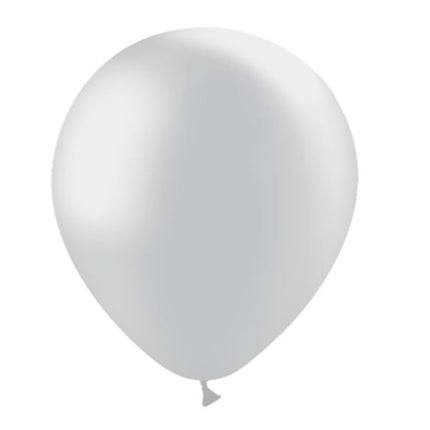 Zilveren Ballonnen Metallic 30cm 10st van Balloonia koop je bij Partywinkel