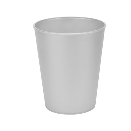 Zilveren Bekers Metalic 250ml 4st van Procos koop je bij Partywinkel