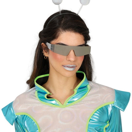 Zilveren Bril Spiegel van Fiestas Guirca koop je bij Partywinkel