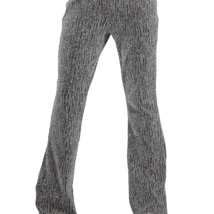 Zilveren Broek Meisje Glitter Flared van Wilbers & Wilbers koop je bij Partywinkel