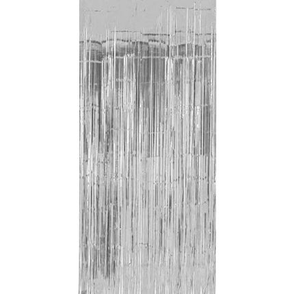 Zilveren Deurgordijn Folie 2m van Folat koop je bij Partywinkel