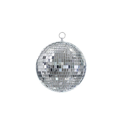 Zilveren Discobal 20cm van Partydeco koop je bij Partywinkel