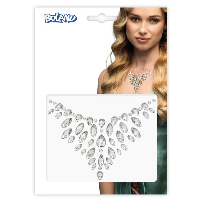 Zilveren Gezicht Stickers van Boland koop je bij Partywinkel