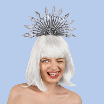 Zilveren Haarband Sneeuwvlok van Partydeco koop je bij Partywinkel