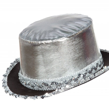 Zilveren Hoed Met Band van Wilbers & Wilbers koop je bij Partywinkel