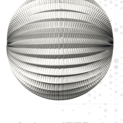 Zilveren Lampion Metallic 25cm van WeFiesta koop je bij Partywinkel