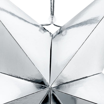 Zilveren Lampion Ster 70cm van Partydeco koop je bij Partywinkel