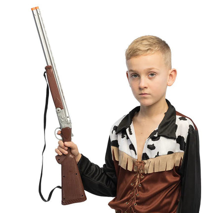 Zilveren Nep Pistool Ranger 68cm van Boland koop je bij Partywinkel