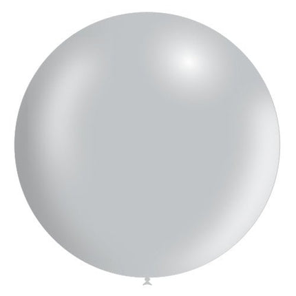 Zilveren Reuze Ballon XL Metallic 91cm van Balloonia koop je bij Partywinkel