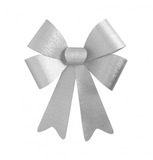 Zilveren Strik Glitters Strepen 50cm van CHAKS koop je bij Partywinkel