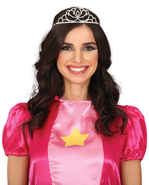 Zilveren Tiara van Fiestas Guirca koop je bij Partywinkel