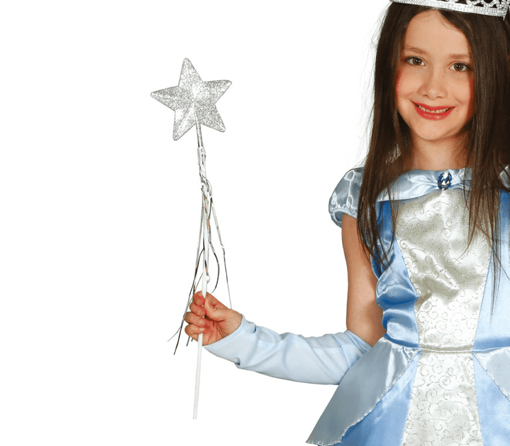 Zilveren Toverstaf 45cm van Fiestas Guirca koop je bij Partywinkel