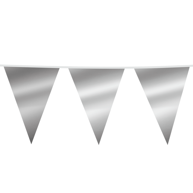 Zilveren XL Slingers Metallic 10m van WeFiesta koop je bij Partywinkel