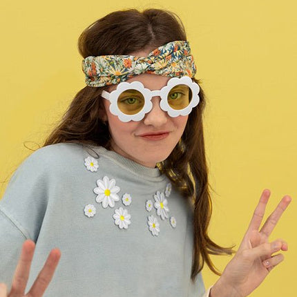 Zonnebril Bloem van Partydeco koop je bij Partywinkel