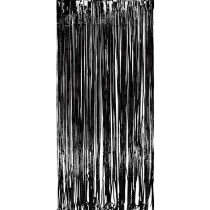 Zwart Deurgordijn Folie 2m van Folat koop je bij Partywinkel