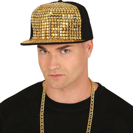 Zwart Gouden Pet van Fiestas Guirca koop je bij Partywinkel