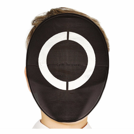 Zwart Masker Witte Circkel van Fiestas Guirca koop je bij Partywinkel