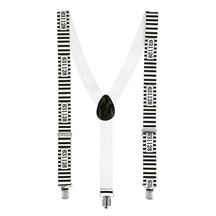 Zwart Witte Accessoireset Gevangene 3 delig van Boland koop je bij Partywinkel