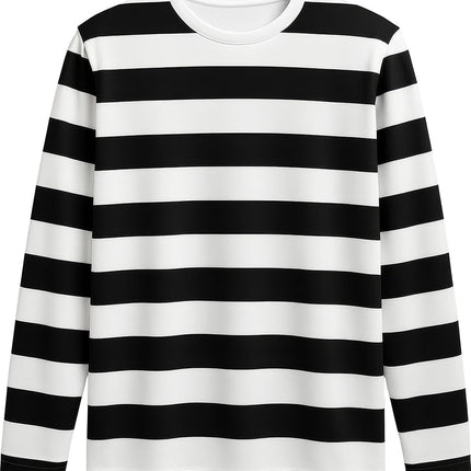 Zwart Witte Shirt Kind Gestreept van Fiestas Guirca koop je bij Partywinkel