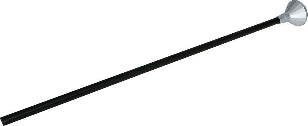 Zwart Zilveren Wandelstok Diamant Knop 85cm van Fiestas Guirca koop je bij Partywinkel