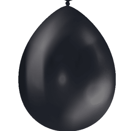 Zwarte Ballonnen Metallic 30cm 10st van Paper Dreams koop je bij Partywinkel