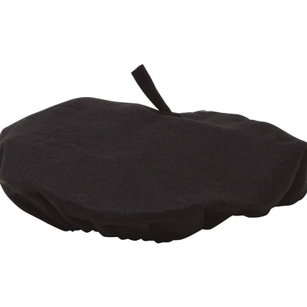 Zwarte Baret 26cm van Fiestas Guirca koop je bij Partywinkel