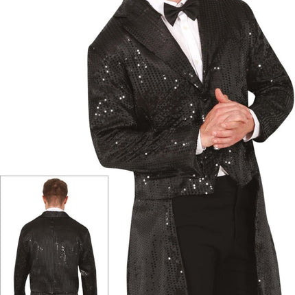 Zwarte Blazer Heren Pailletten van Fiestas Guirca koop je bij Partywinkel