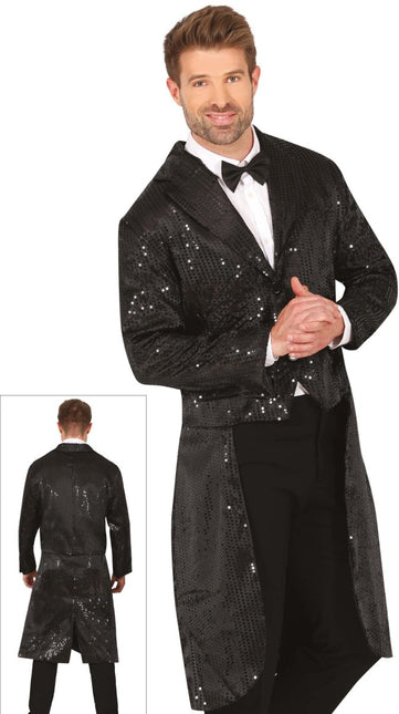 Zwarte Blazer Heren Pailletten van Fiestas Guirca koop je bij Partywinkel