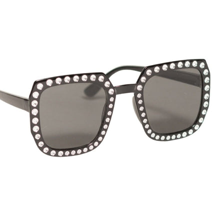 Zwarte Bril Bling van Partychimp koop je bij Partywinkel