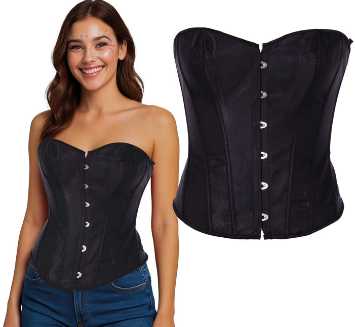 Zwarte Corset Dames van Fiestas Guirca koop je bij Partywinkel