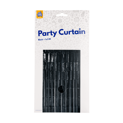Zwarte Deurgordijn 2m van Paper Dreams koop je bij Partywinkel