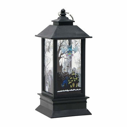 Zwarte Halloween Lantaarn Met Licht 12,5cm 12 stuks van Fiestas Guirca koop je bij Partywinkel