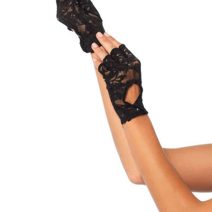 Zwarte Handboeien Kant van Leg Avenue koop je bij Partywinkel